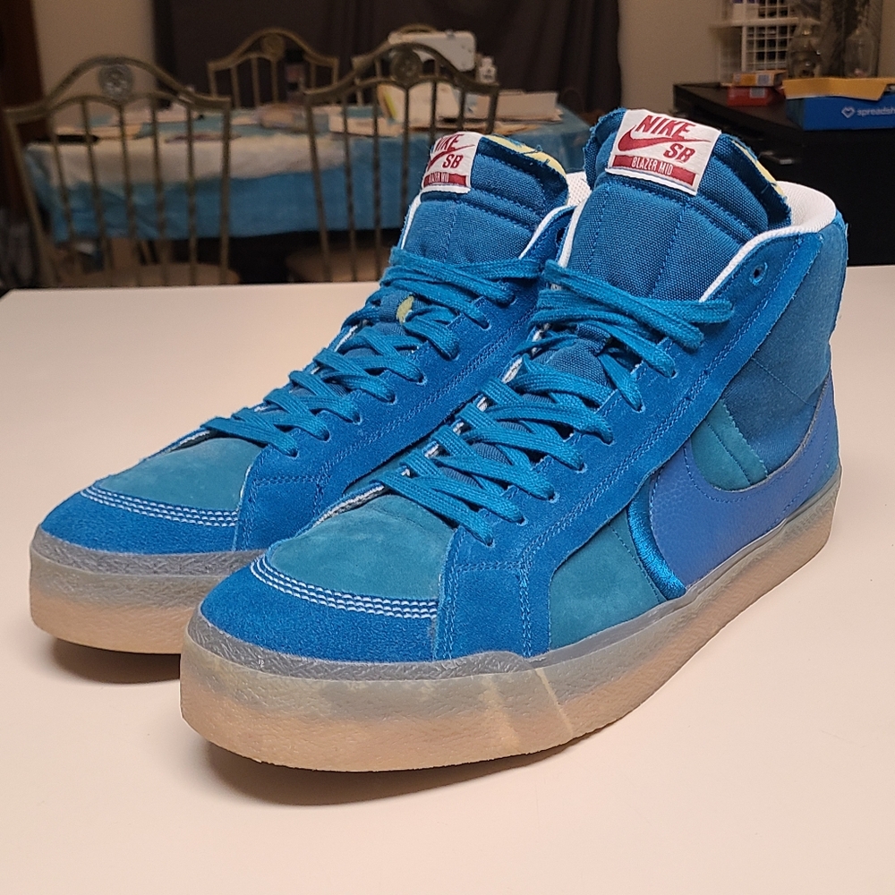Nike SB Zoom Blazer Mid PPM Plus hi top skateboard sneakers size 14